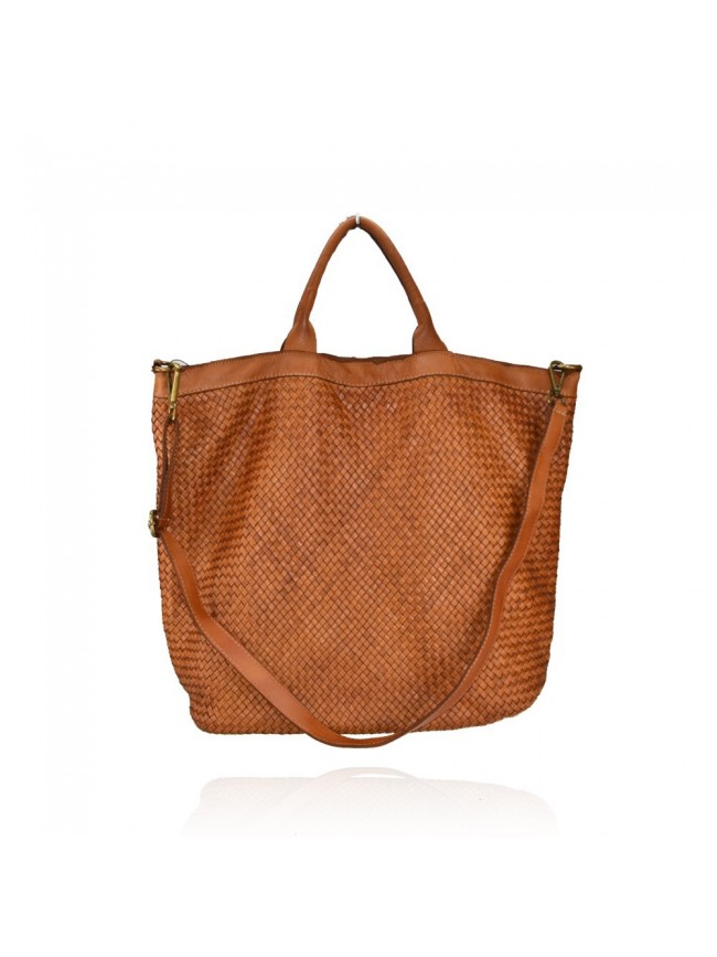 Woman woven leather bag - AY69876