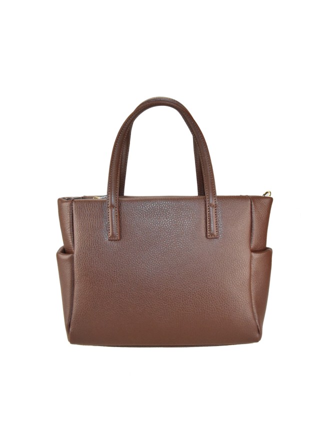 Leather bag with shoulder strap - SF35838