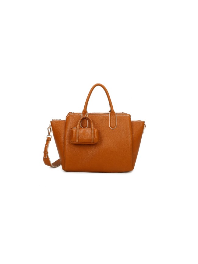 Woman synthetic leather hand bag - PF493