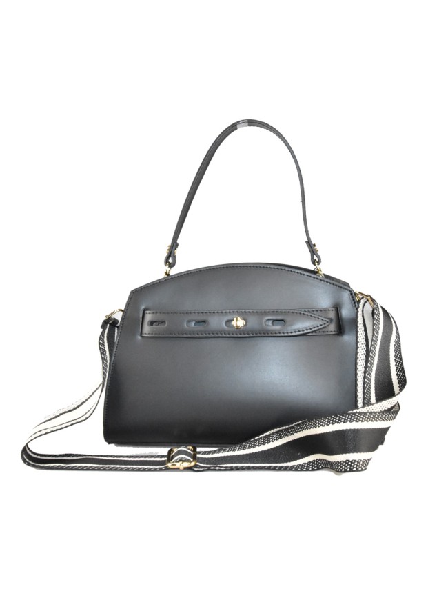 Leather bag with shoulder strap - DX38842