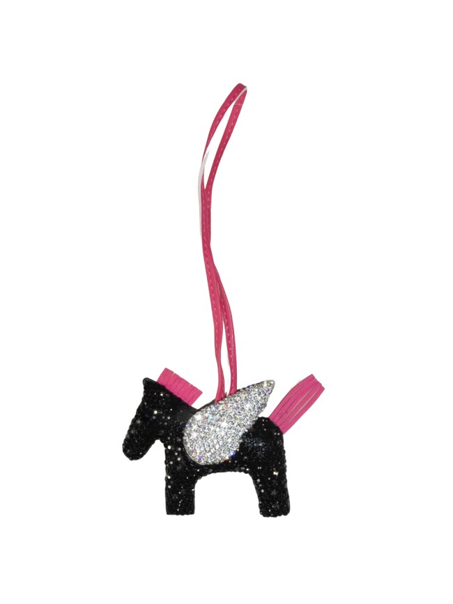 Portachiave a forma di cavallo con strass - CH800