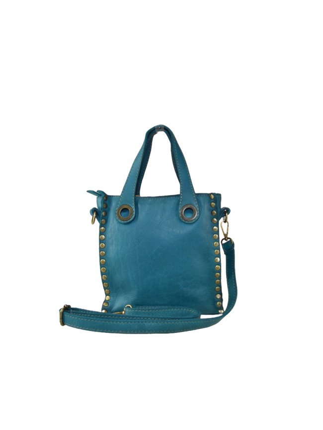 Borsa donna a mano e spalla in vera pelle vintage - YN35838