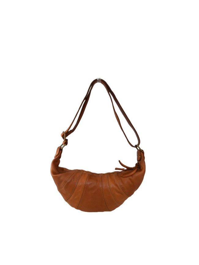 Woman vintage leather hand & shoulder bag - NJ42846