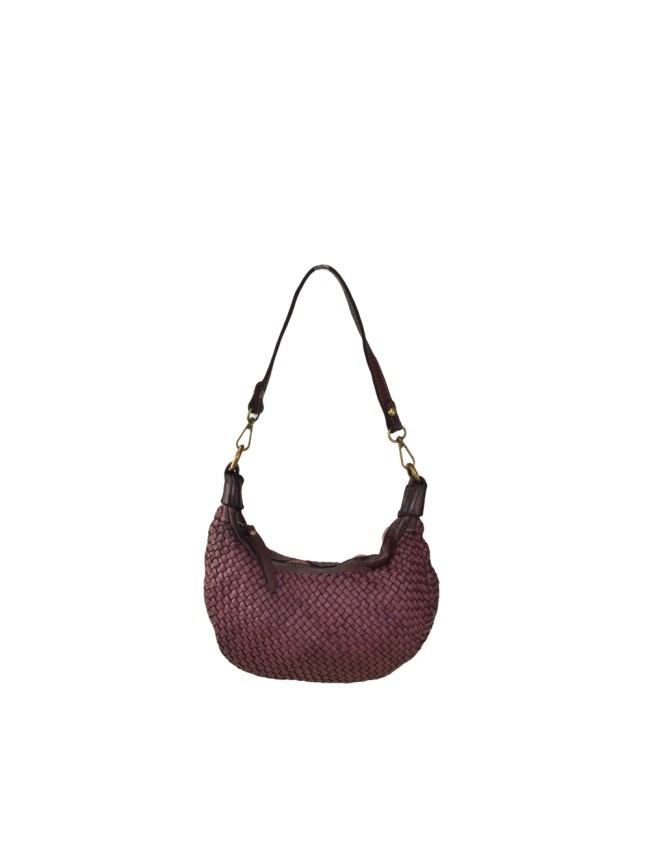 Woman vintage leather hand & shoulder bag - SJ38842