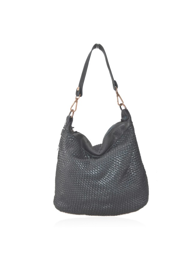 Vintaage shopping woven leather bag - AY42846