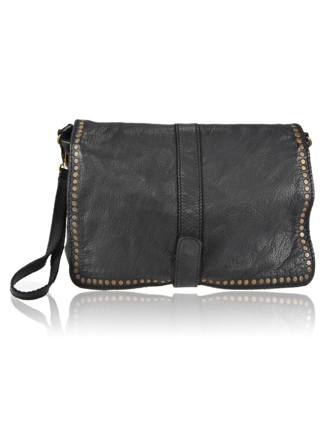 Borsa a tracolla e pochette in pelle vintage - AY49854