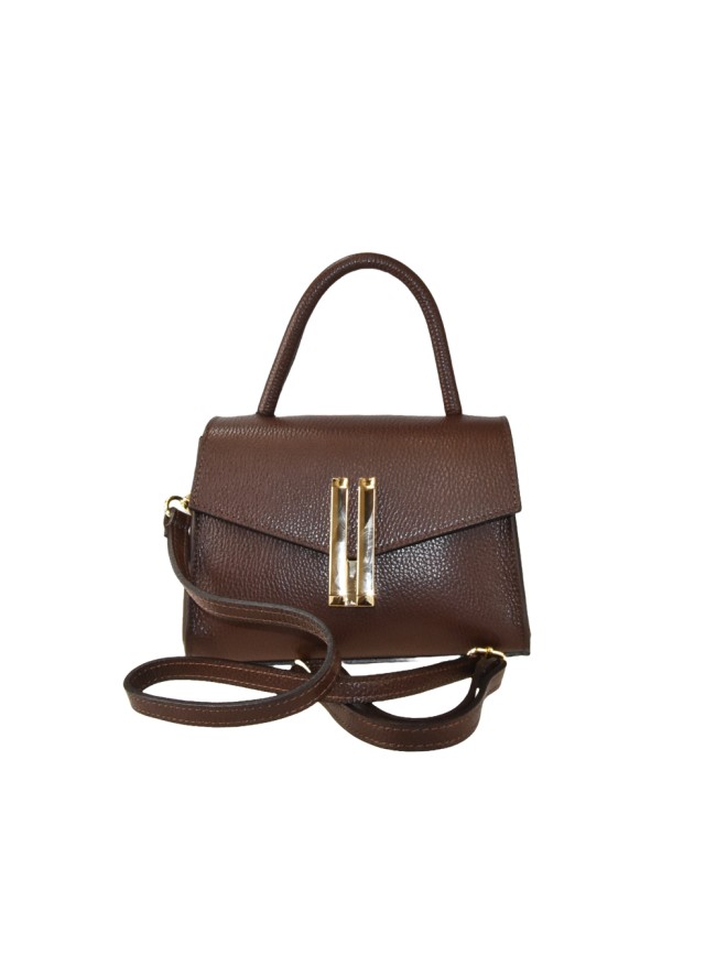 Leather handbag with shoulder strap - KB28831