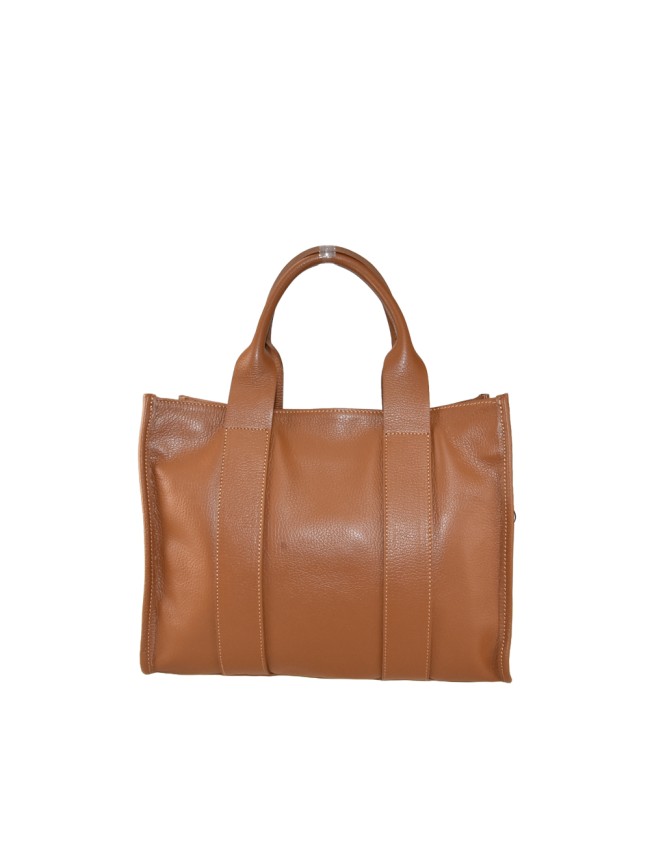 Leather handbag with shoulder strap - DD33836