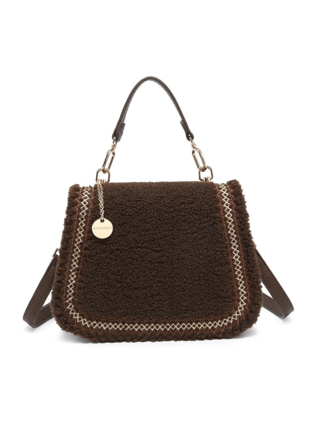 Borsa a mano donna in similpelle con tracolla - 70515