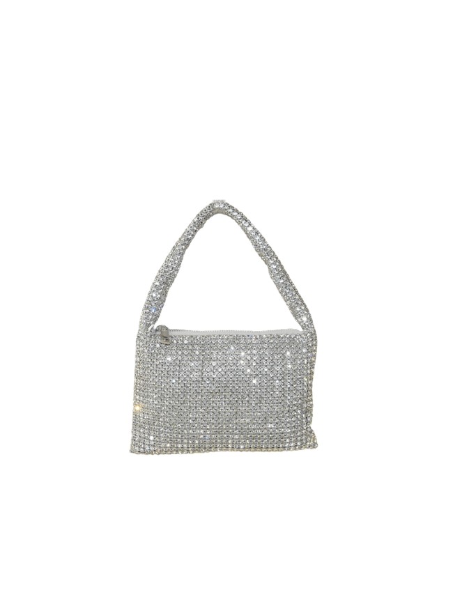 Woman pochette clutch with strass - A2463