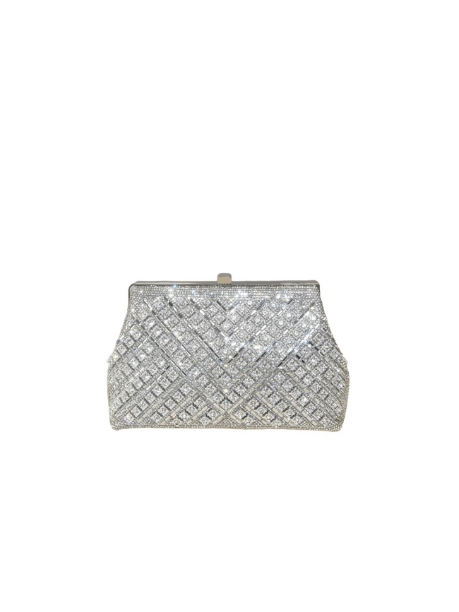 Woman pochette clutch with strass - P6018