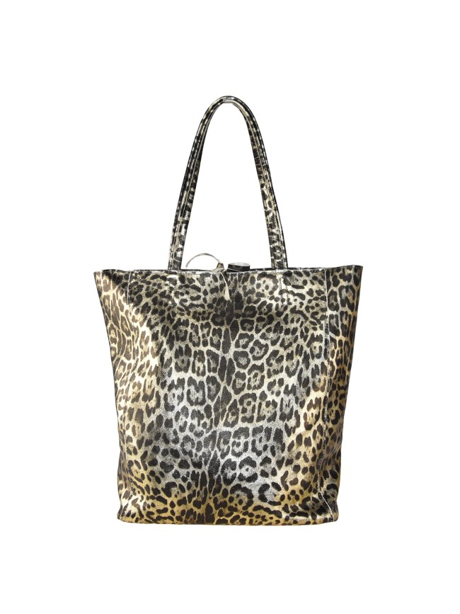 Borsa shopping donna in pelle stampato - FM25827