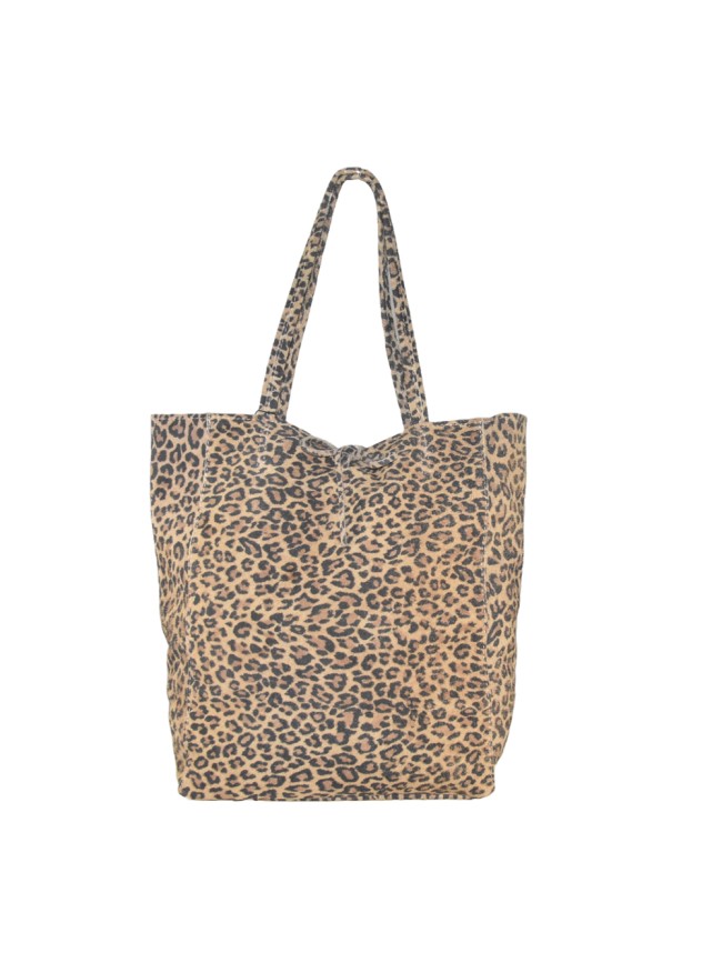 Borsa shopping donna in pelle stampato - FM25827