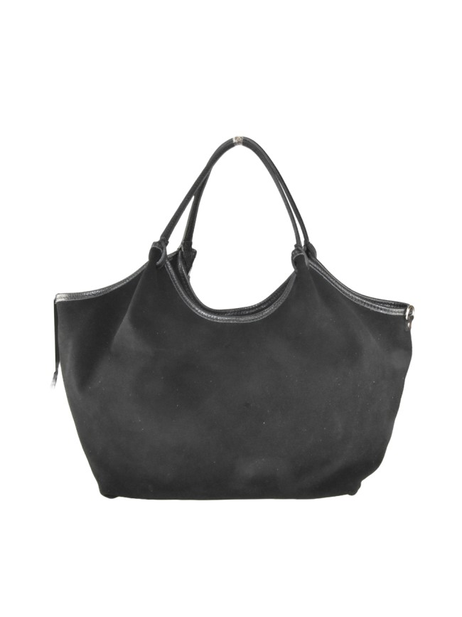 Woman suede leather shoulder bag - MUC39843