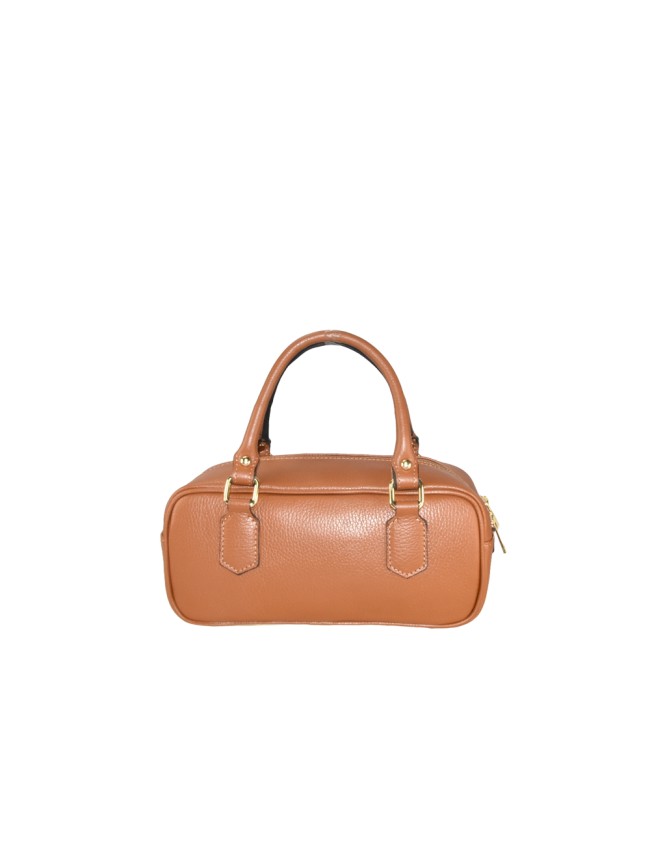 Trunk Leather bag with shoulder strap - MB33836