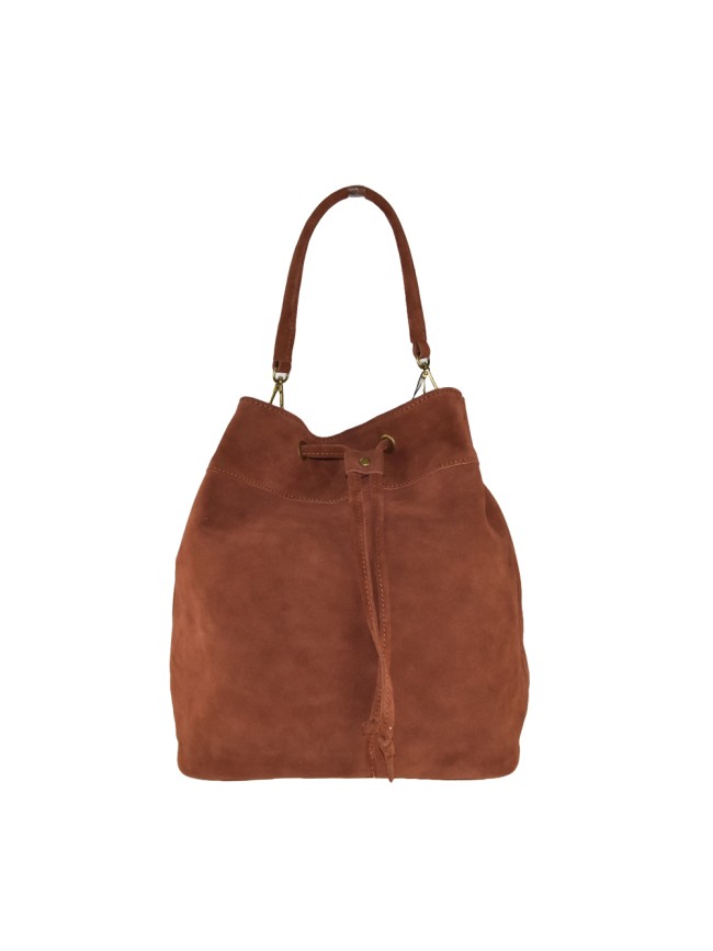 Woman suede leather shoulder bag - SS32835