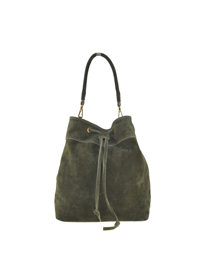 Woman suede leather shoulder bag - SS32835