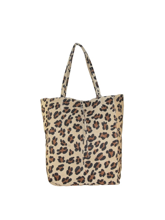 Borsa shopping donna in pelle stampato - FM25827