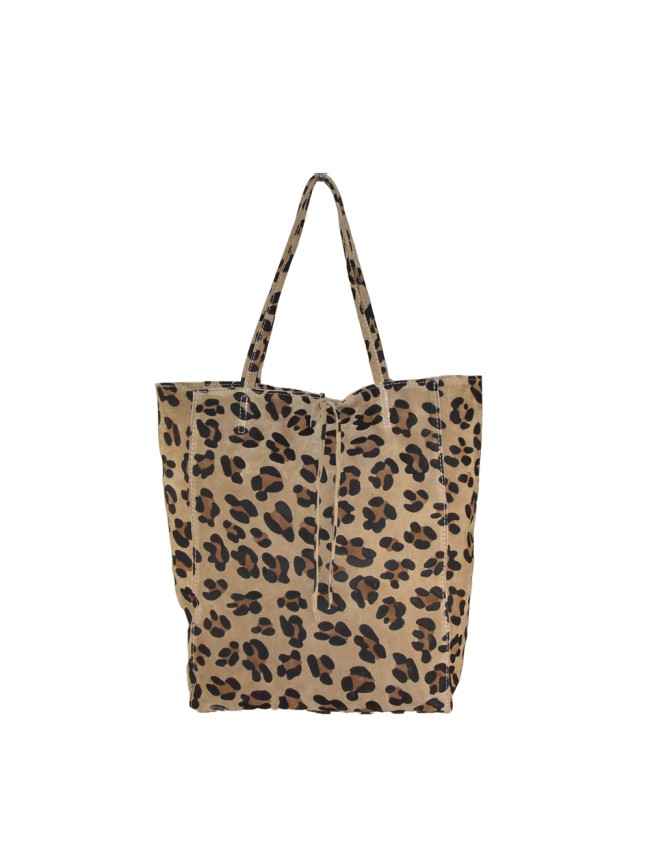 Borsa shopping donna in pelle stampato - FM25827