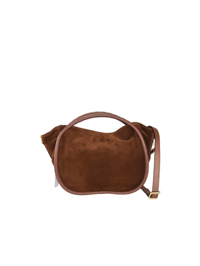 Leather handbag with shoulder strap - SY39843