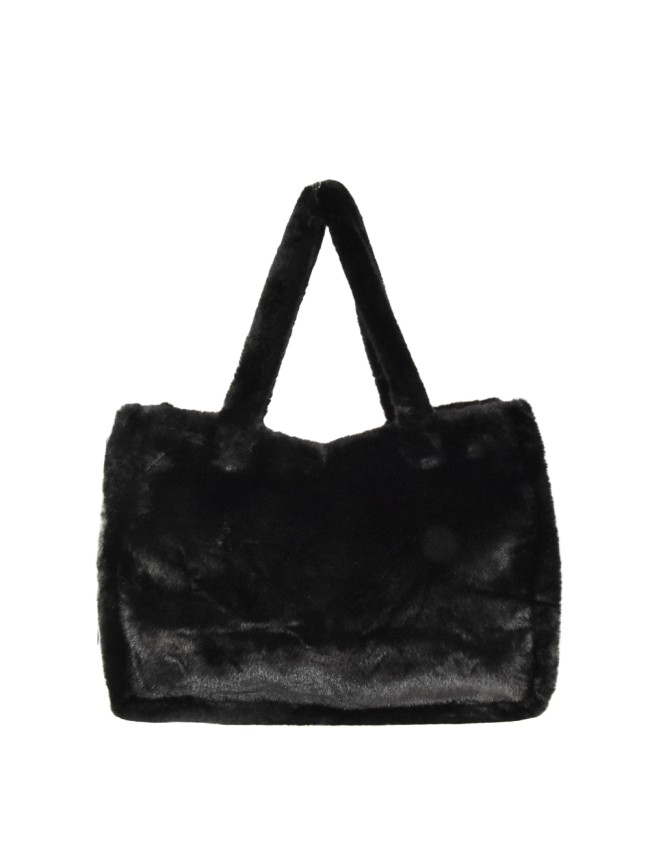 Woman synthetic fur leather bag - S0238