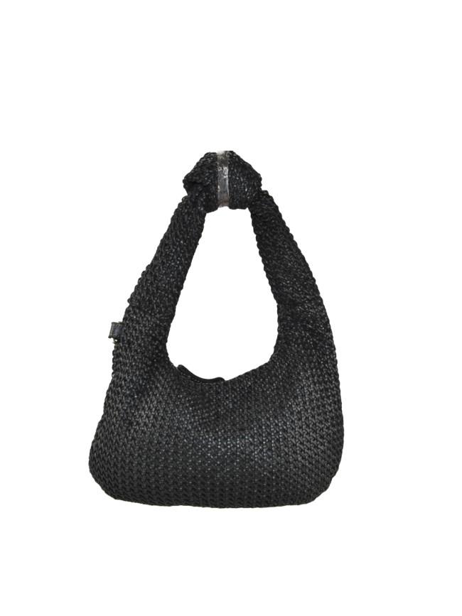 Woman washed woven leather bag - PN58864