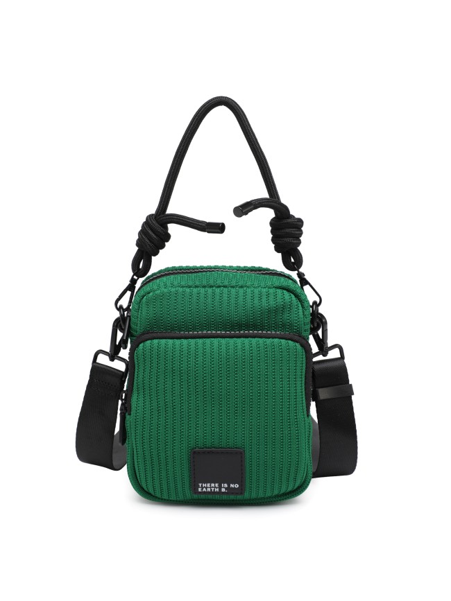 Unisex textile shoulder bag - 52009