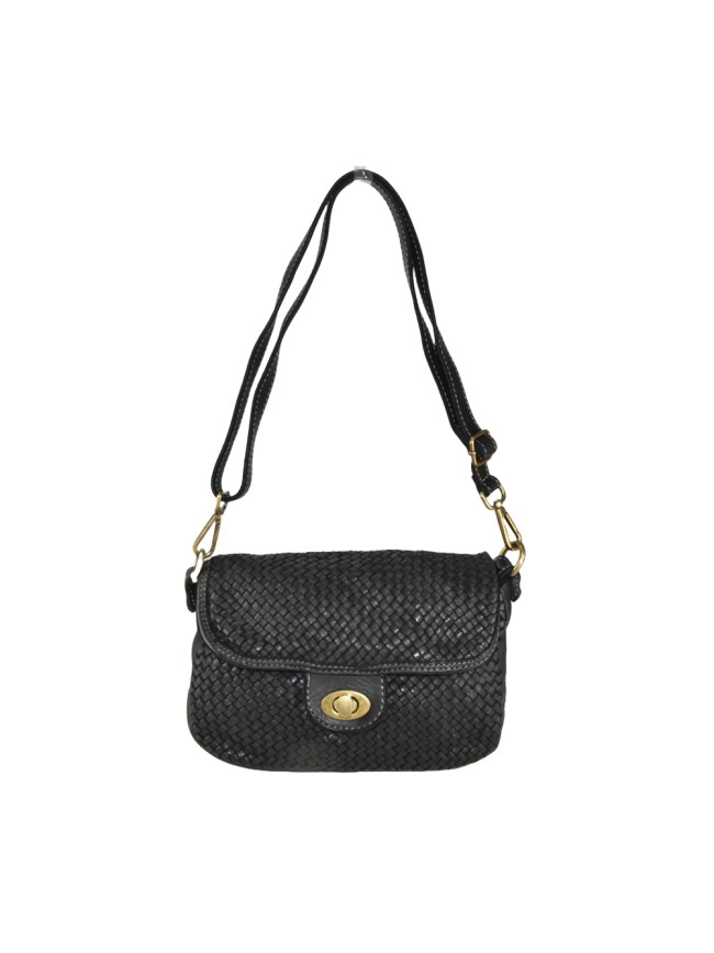 Woman woven washed leather bag - CH43847