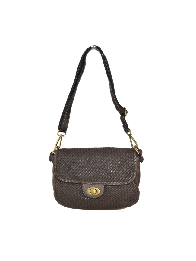 Woman woven washed leather bag - CH43847