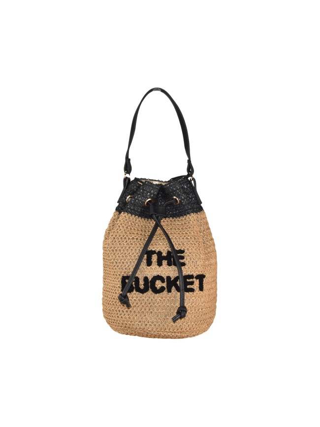 Woman Rafia bucket bag - S050