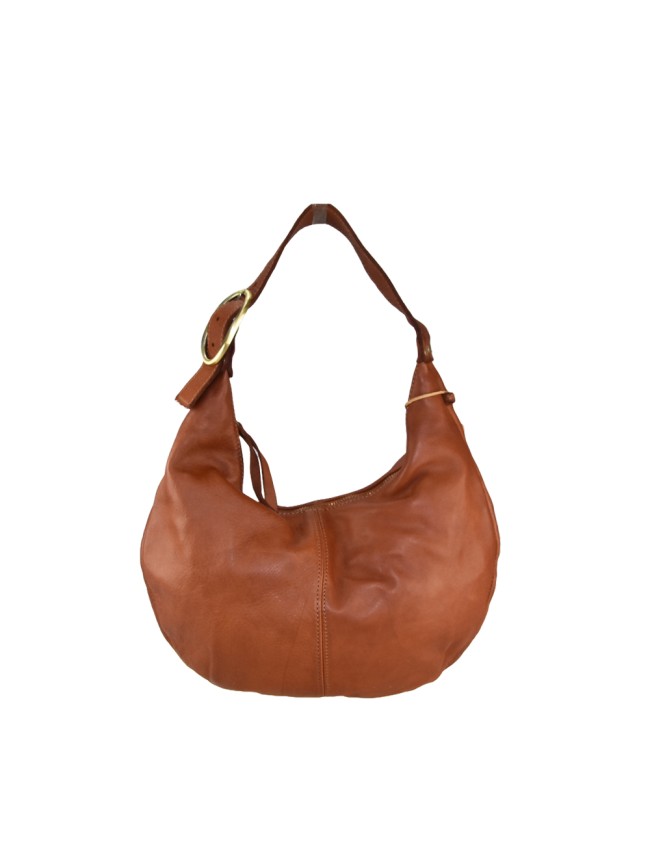 Woman vintage leather hand & shoulder bag - FL48853