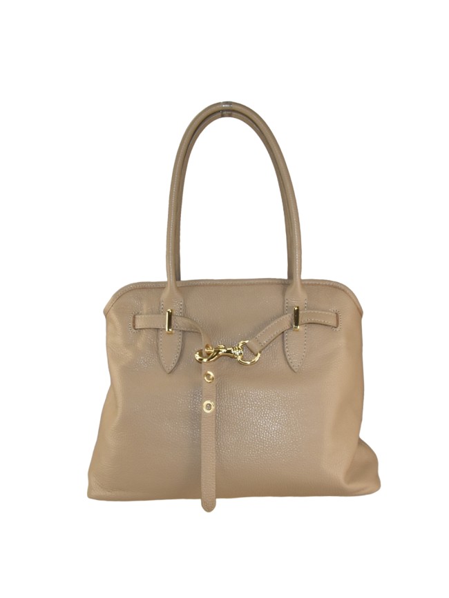 Leather shoulder bag with shoulder strap - MP42846