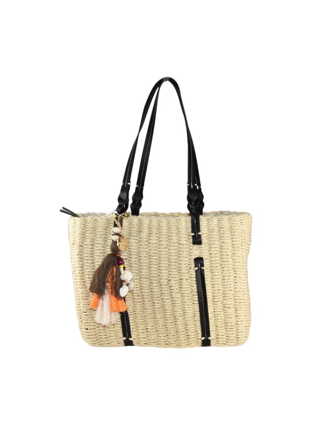 Woman straw shoulder bag - BO2109