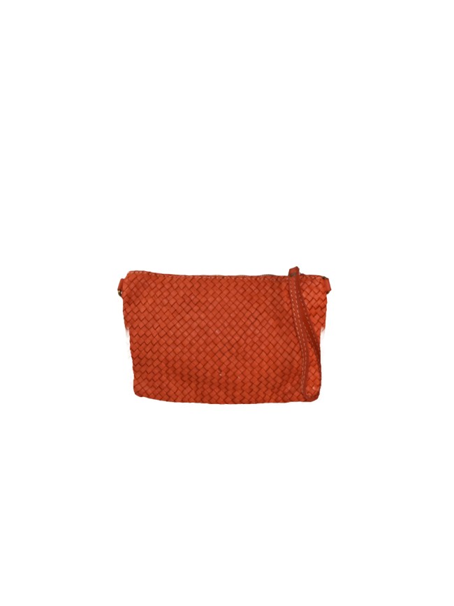 Woman washed leather pochette - AY24826