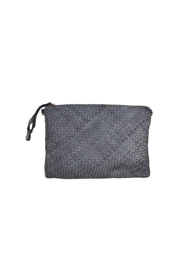 Woman washed leather pochette - AY24826