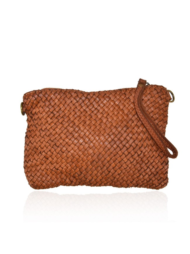 Woman washed leather pochette - AY24826