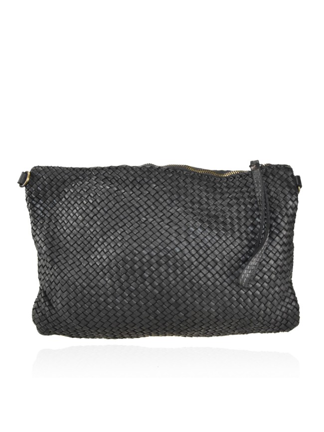 Woman washed leather pochette - AY35838