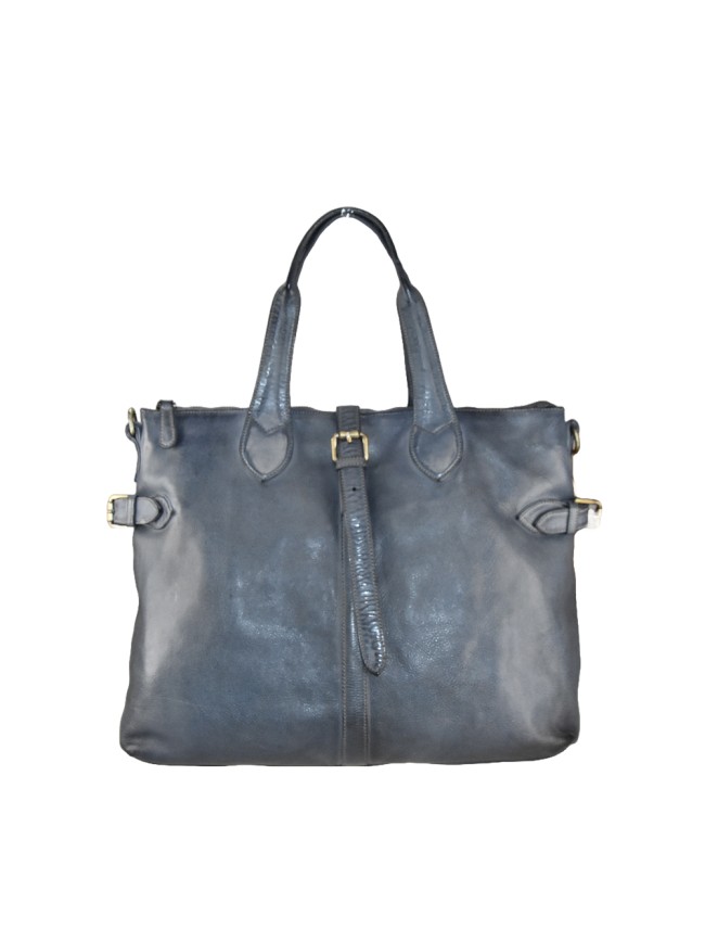 Woman vintage leather hand & shoulder bag - UM89899