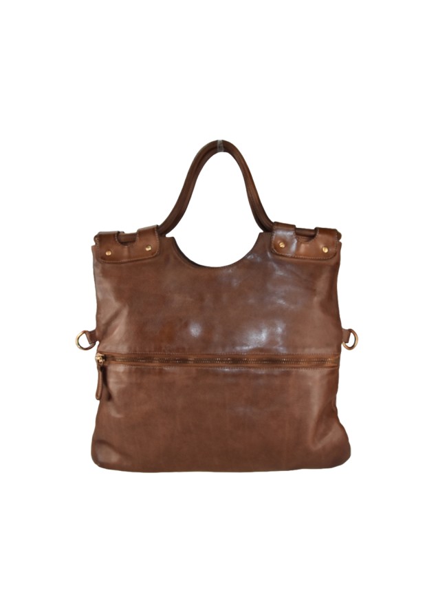 Woman vintage leather hand bag - UV85894