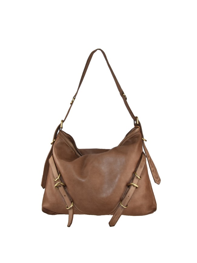 Woman vintage leather shoulder bag - UN85894